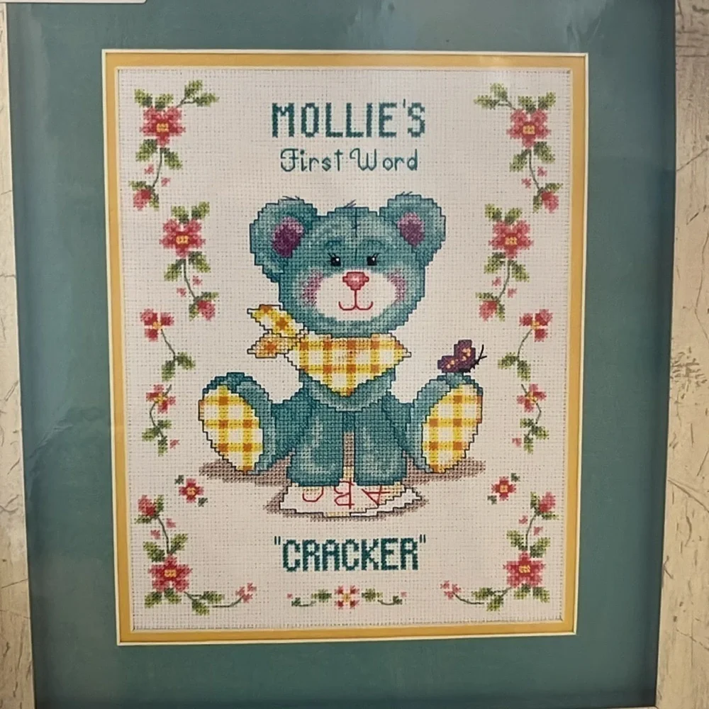 Needle Treasures Baby Collection “Baby’s First Word” Counted Cross Stitch Kit